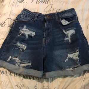 Jean shorts blue size small